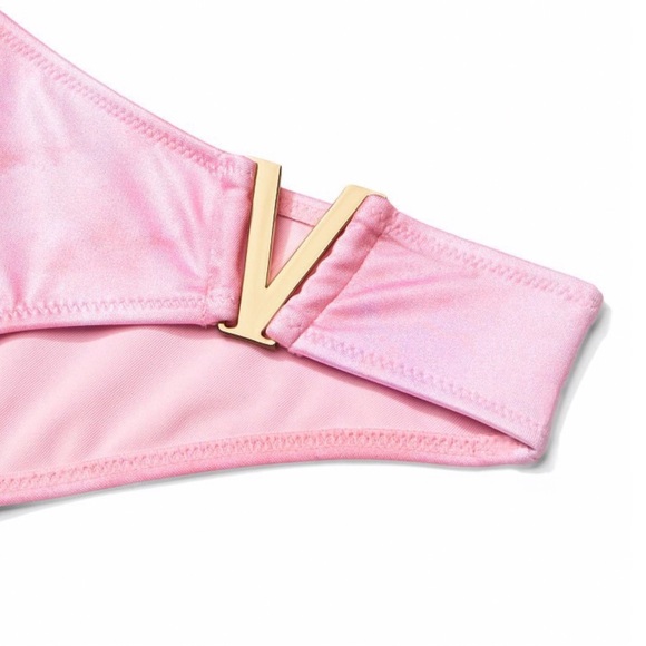 Victoria’s Secret ✦ Bikini Set ✦ Pink Marble V-Hardware Swim w/ Cutouts XS NWT - Picture 7 of 10